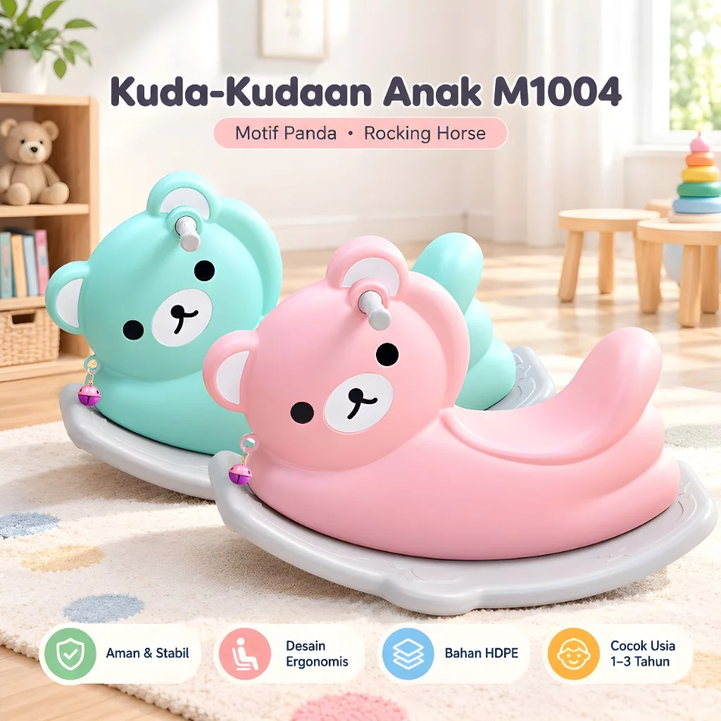 TOYSBAR Kuda-Kudaan Musik Motif Panda SNI M1004