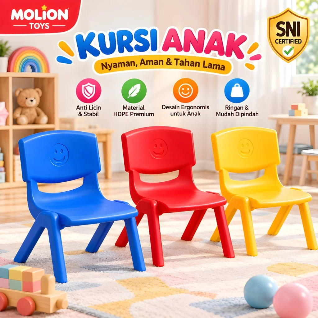 Kursi Belajar Anak MOLION HM-5202/M2021-28 – Kursi TK PAUD SNI